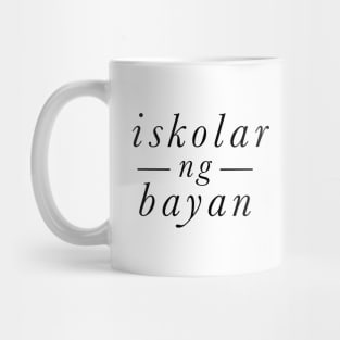 iskolar ng bayan - black letters Mug